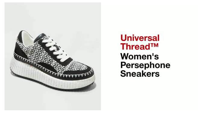 Women's Persephone Sneakers with Memory Foam Insole - Universal Thread™, 2 of 11, play video