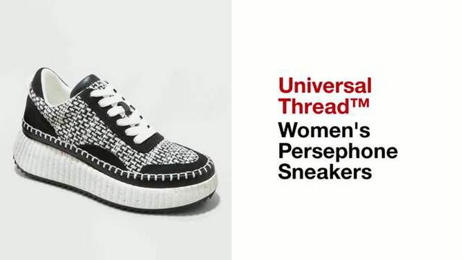 Women's Persephone Sneakers with Memory Foam Insole - Universal Thread™, 2 of 12, play video