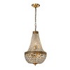 ALOADECOR Vintage Basket Chandelier French Country Decor With Crystal Accents - 3 of 4