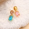 SOHI Women's Azure Blue:Blush Pink The Éléanor Drop Earrings - 2 of 4