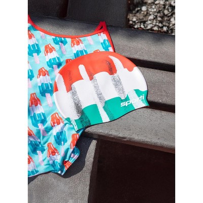 Sporti x Alex & Gretchen Walsh Retro Pop Silicone Swim Cap