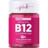 Pink Vitamins Get Up & Go B-12 + L-Carnitine Fast Dissolve Tabs - Natural Berry - 50ct