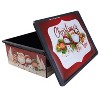 Simplify Christmas Storage Shallow Tote Organizer Santa Claus Red - 4 of 4