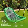 gobaplay Boat Tree Swing, 53" x 25" Outdoor Platform Saucer with Adjustable Rope, Dark Green (Swingset Frame Not Included) - 3 of 4