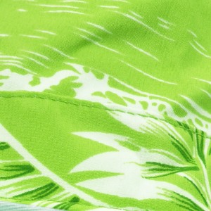 hawaii flower print green