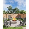 Outdoor Adirondack Rocking Chair, All Weather Fire Pit Chair,Outdoor Lounger Rocking Fire Pit Chair for Patio, Garden, Backyard, Lawn Deck - 3 of 4