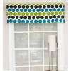 RLF Home Fanci Tailored 100% Cotton with Fully Lined 3" Rod Pocket Valnance for Windows 50" x 14" Multi - image 2 of 4