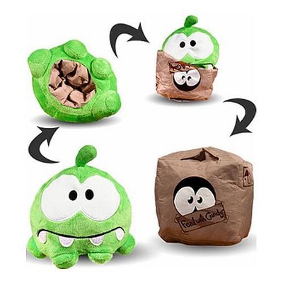 Smile Round 5 80041 Cut The Rope 3 Talking Plush with Clip 