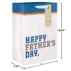 Father's Day Medium Gift Bag Baseball Stripes - 3 of 3