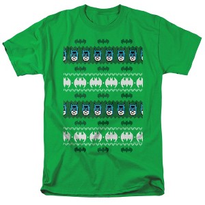 Men's Batman Christmas Sweater T-Shirt - 1 of 4