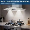 30 in Stainless Steel Kitchen Range Hood with 450 CFM, 3-Speed Exhaust Fan, LED Light, Touch Control, Gesture Control, Convertible Duct/Ductless - 2 of 4
