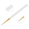 Unique Bargains Nail Painting Brushes for Home DIY Gold Tone Clear White 1 Pc - 3 of 4
