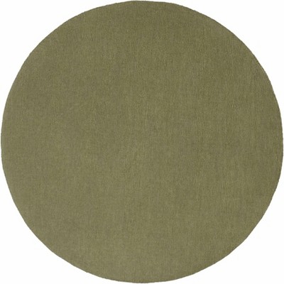 Hauteloom Brockton Solid Wool Sage Green Area Rug