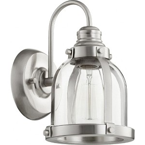 Quorum Lighting Banded Dome 1 - Light Sconce in  Satin Nickel - 1 of 1