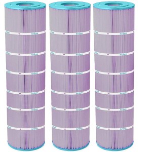 Hurricane 3 Pack HF8418-01P Platinum Purple Spa Filter Cartridge Replacement for PJANCS200, Unicel C-8418, Filbur FC-0823, Jandy Industries CS 200 - 1 of 4