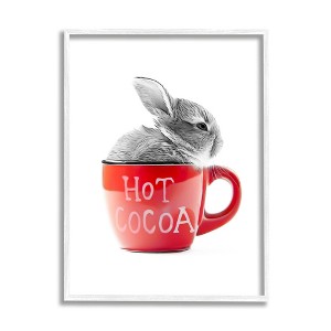 Stupell Industries Bunny in Red Mug, 11'' x 14'', White - 1 of 4