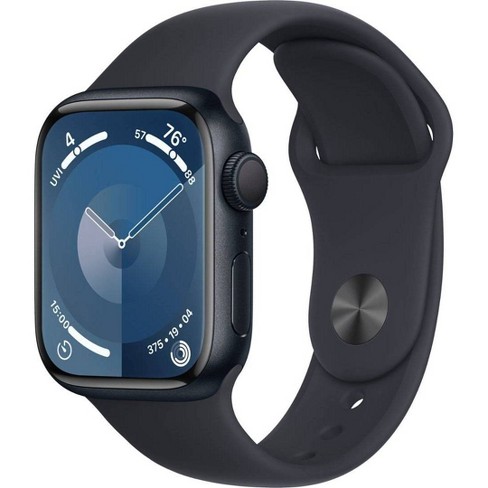 Apple Watch Series 9 Gps Smartwatch 2024 41mm Midnight Aluminum Case With Midnight Sport Band M l Target