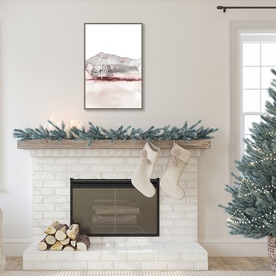 Holiday Time 2 Christmas Trees Canvas Wall Art Print