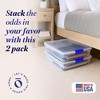 Homz 60 Quart Underbed Storage Container Bins with Latching Lid - 2 of 4