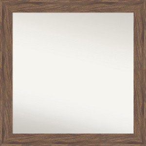Amanti Art Pia Medium Brown Non-Beveled Framed Bathroom Vanity Wall Mirror - 1 of 4