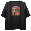 7UP The Fresh Up Family Drink Crew Neck Short Sleeve Women's Black Crop Top - 2 of 4
