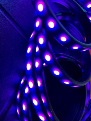 Enbrighten 12' Usb-a Black Stealth Tape Light Rgb Push Button : Target