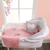 Everyday Kids Bassinet Sheets 2-Pack – 100% Cotton, Precious Moments & Pink, Fits Oval/Rectangle Bassinet, Co-Sleeper, or Lounger – Baby Girl - 3 of 4