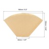 Unique Bargains Cafe Home Pour-Over Brewing Cone Coffee Filters 100 Pcs - 2 of 4