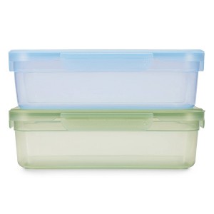 Ello Snap and Nest 2pk Plastic Meal Prep Gallon Food Storage Container Set - 1 of 4