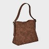 Slouchy Bucket Shoulder Bucket Bag - Universal Thread™ Brown: Adjustable Strap, Magnetic Closure, Softside Design - 3 of 4