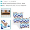 Sunnydaze Indoor/Outdoor Weather-Resistant Polyester Square Tufted Pillow with Zipper Closures - 19" - 2pk - 2 of 4