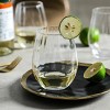 Slickblue Clear Ribbed Optic Wine Glasses Set of 6 - 18 oz - 4 of 4