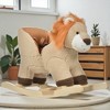 Mshliw Plush Lion Rocking Horse with Seatbelt, Wooden Base Ride‑On Toy for Toddlers 18–36 Months, Birthday Gift, Christmas gift - 2 of 4