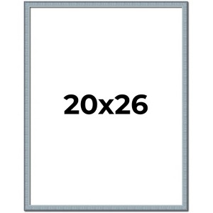 PosterPalooza | Textured Blue Picture Frame - UV Acrylic, Foam Board Backing, Hanging Hardware - 1 of 4