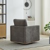 30.7" Chenille Swivel Accent Chair with Thick Cushion and 360° Base for Living Room or Bedroom-Cuddlewood - 3 of 4