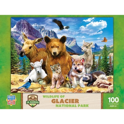 MasterPieces Puzzles Collection -  Glacier National Park National Parks 100 Piece Right Fit Jigsaw Puzzle