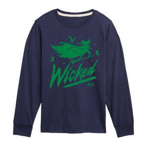 Boys' - Wicked - Sketch Elphaba Long Sleeve Graphic T-Shirt - 1 of 3