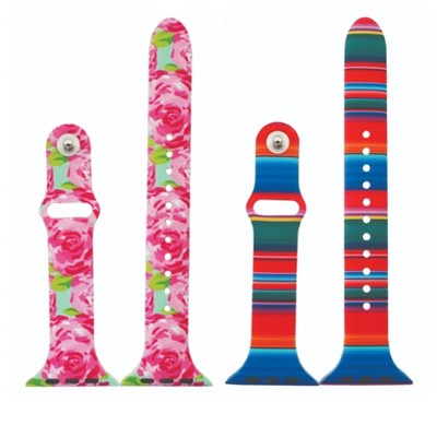 Olivia Pratt Printed Slim Style Apple Watch Band