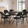Set of 2/4/6 Folding Chairs with and Non-Slip Feet Pads Party Chairs for Indoors and Outdoors, Room, Dining Room - 2 of 4