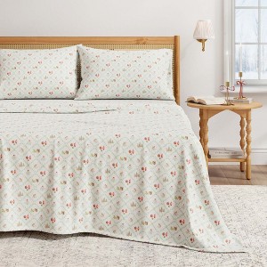 100% Cotton Lodge Printed Flannel Sheet Set - Great Bay Home - 1 of 4