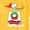 Men's - Peanuts - Snoopy & Woodstock House Sleigh Short Sleeve Graphic T-Shirt - 2 of 4