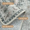 ABYNOW Area Rug Vintage Washable – Non-Slip, Low-Pile Chenille Rug for Living Room, Bedroom & Dining Room - 4 of 4