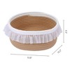 REGALWOVEN Odorless Cotton Rope Handcrafted Compact Size Multiple Use Open Storage Bins 1 Pc - 3 of 4