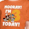 Girls' - Disney - Hooray I'm 3 Today Short Sleeve Graphic T-Shirt - 2 of 4