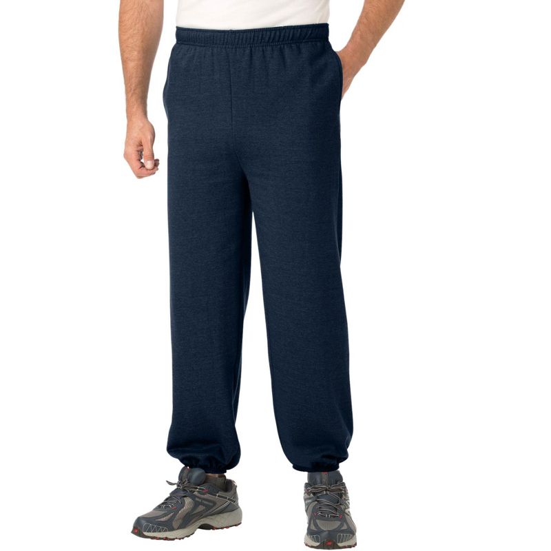 KingSize Men's Big & Tall Fleece Elastic Cuff Sweatpants, 1 of 2