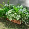 Aoibox Artificial Greenery Plants Fake Plastic Leaves with Stems UV Resistant Large Bunches for Outdoor Patio Garden Front Porch Yard Decor (Green) - 2 of 4