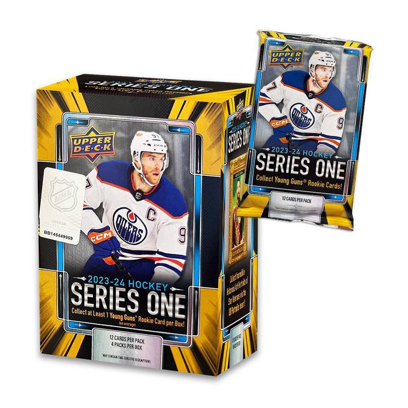 2023-24 Upper Deck NHL Series One Hockey Trading Card Blaster Box, 2 of 4