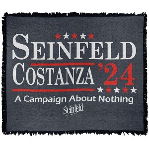 Seinfeld Election Tee Blanket 50"x60" Woven Tapestry - 1 of 4