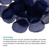 Unique Bargains Silk Party Decoration Artificial Flower Petals 400 Pcs Dark Blue - 4 of 4