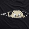 Maternity Baby Peeking T Shirt Funny Pregnancy Tee For Expecting Mothers - Crazy Dog Maternity T Shirt - 3 of 4